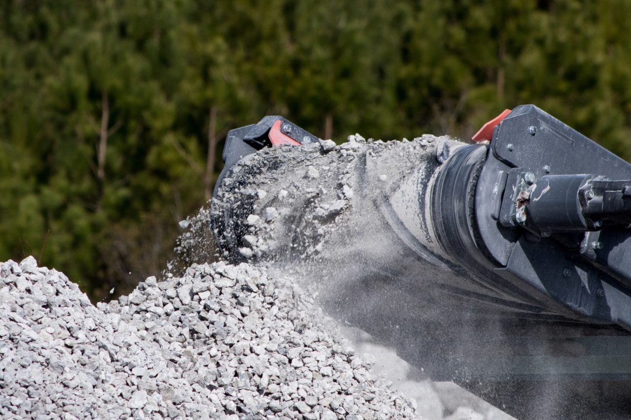 Concassage et recyclage de matériaux de chantier