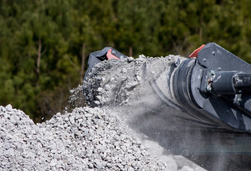 Concassage et recyclage de matériaux de chantier