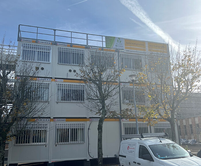 Signalisation de chantier pour curage de bâtiment